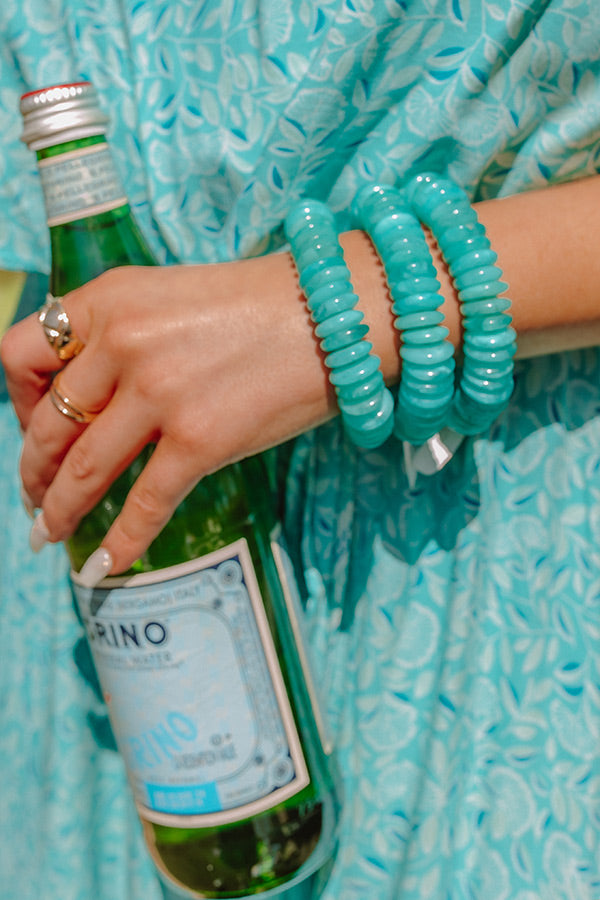 Staying Downtown Bracelet In Turquoise