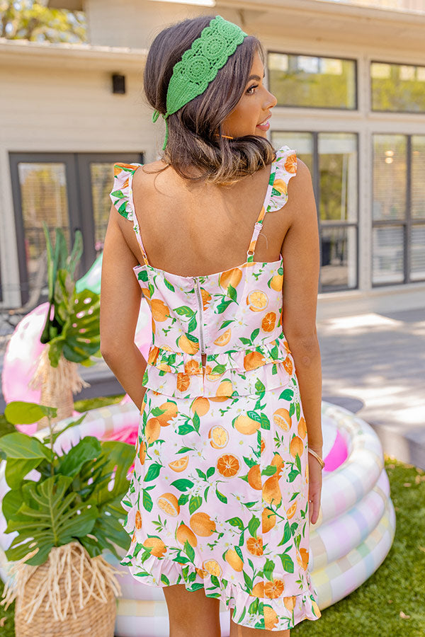 Citrus Sweet Crop Top