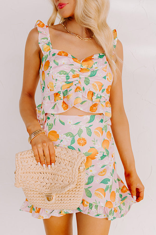 Citrus Sweet Crop Top