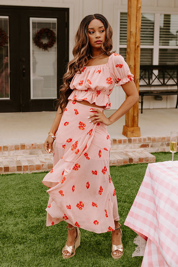 Stealing Hearts Floral Crop Top