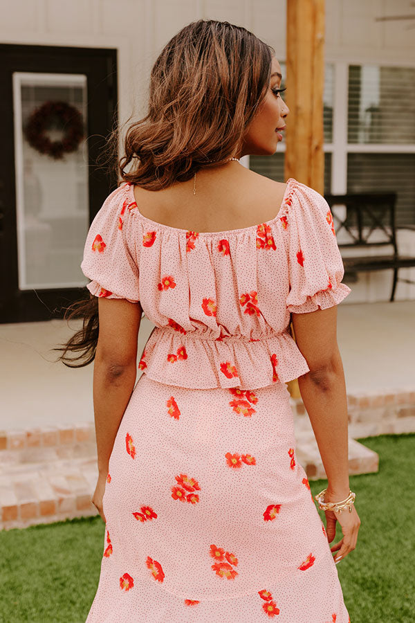 Stealing Hearts Floral Crop Top
