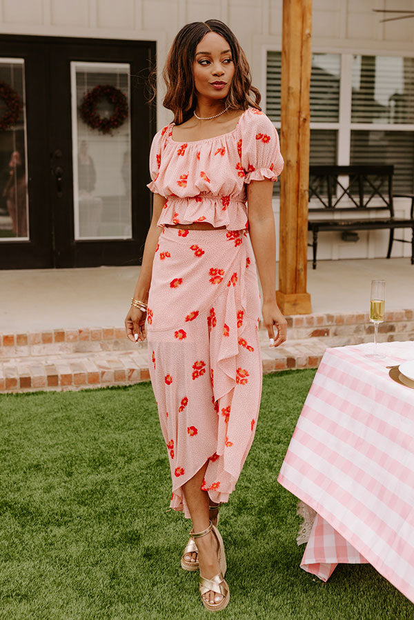 Stealing Hearts Floral Crop Top