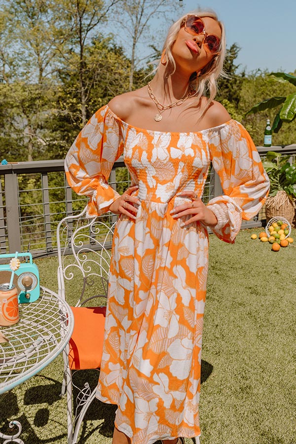 Meeting For Brunch Floral Midi