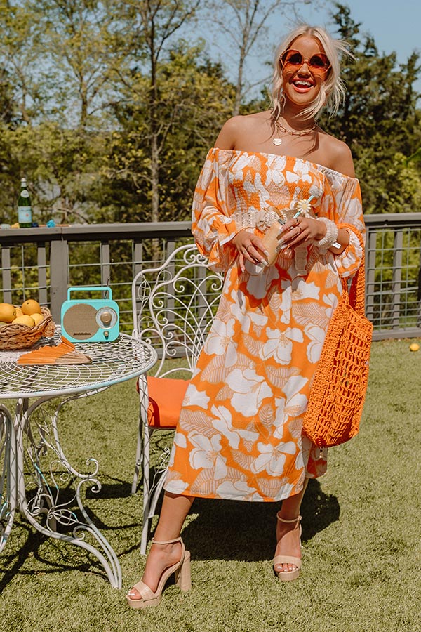 Meeting For Brunch Floral Midi