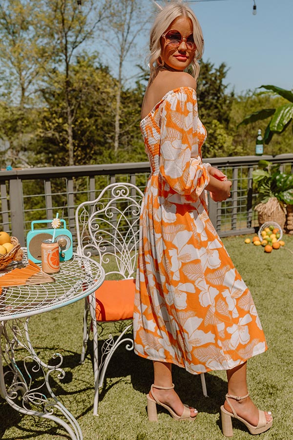 Meeting For Brunch Floral Midi