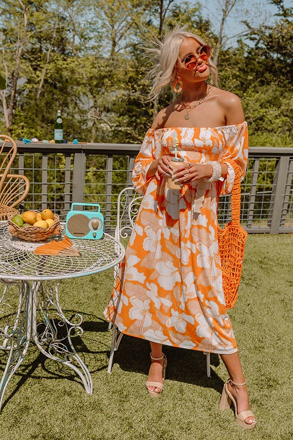 Meeting For Brunch Floral Midi