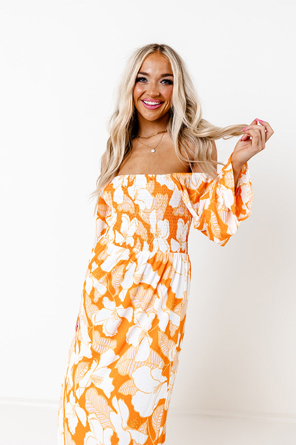 Meeting For Brunch Floral Midi