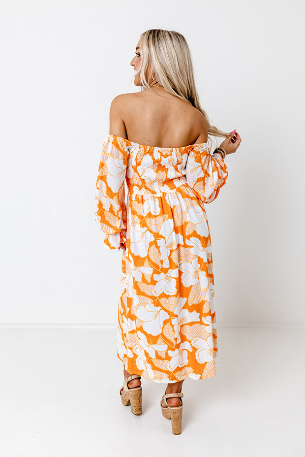 Meeting For Brunch Floral Midi