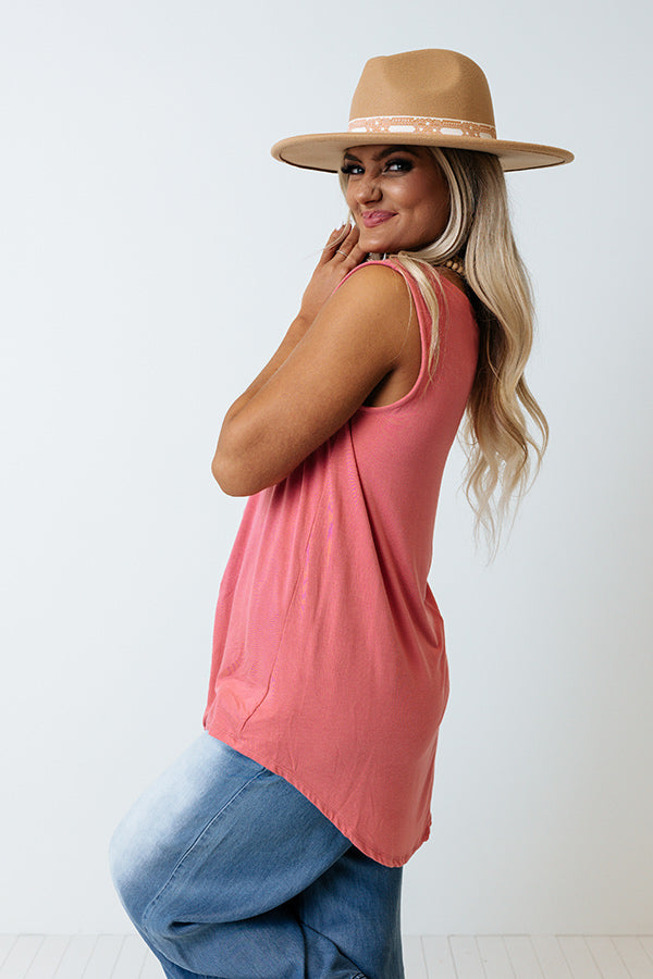 Connecting Flight Shift Tank In Pink