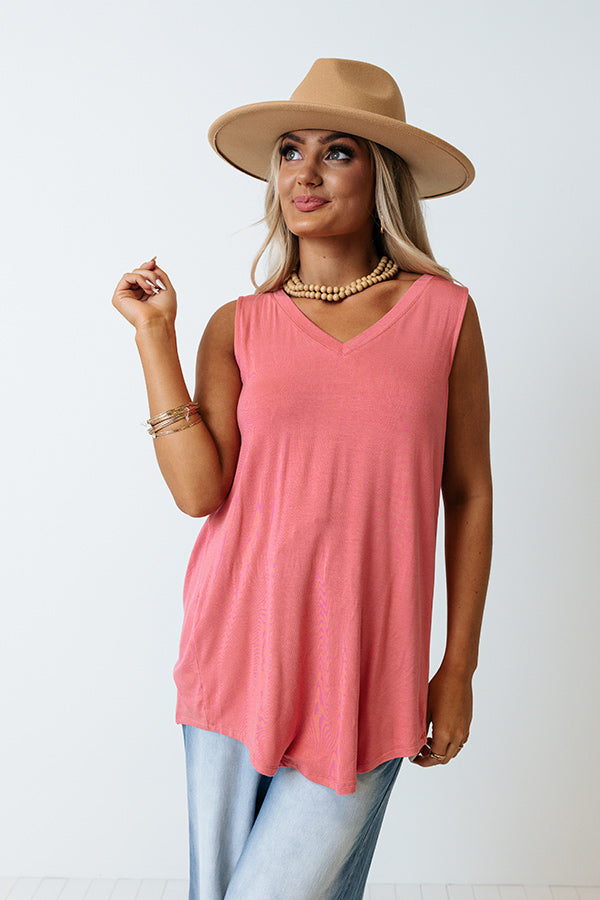 Connecting Flight Shift Tank In Pink