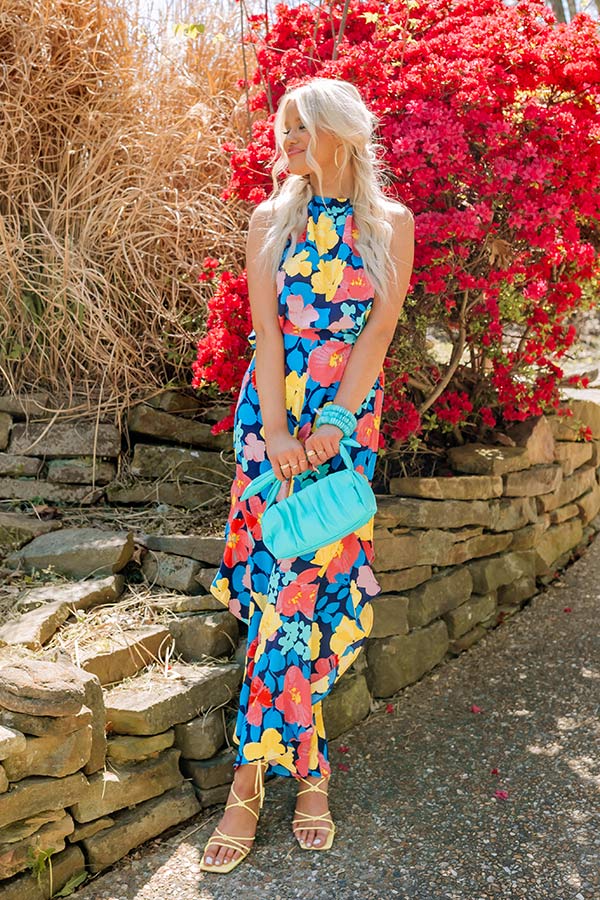 Neon Lights High Waist Floral Pants