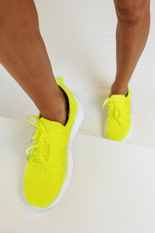 The Arwyn Sneaker In Neon Yellow