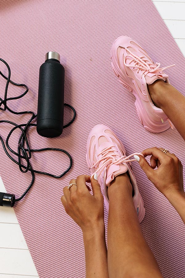 The Gerri Sneaker In Pink