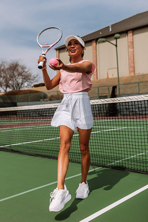 Making Mischief Crop Top In Pink