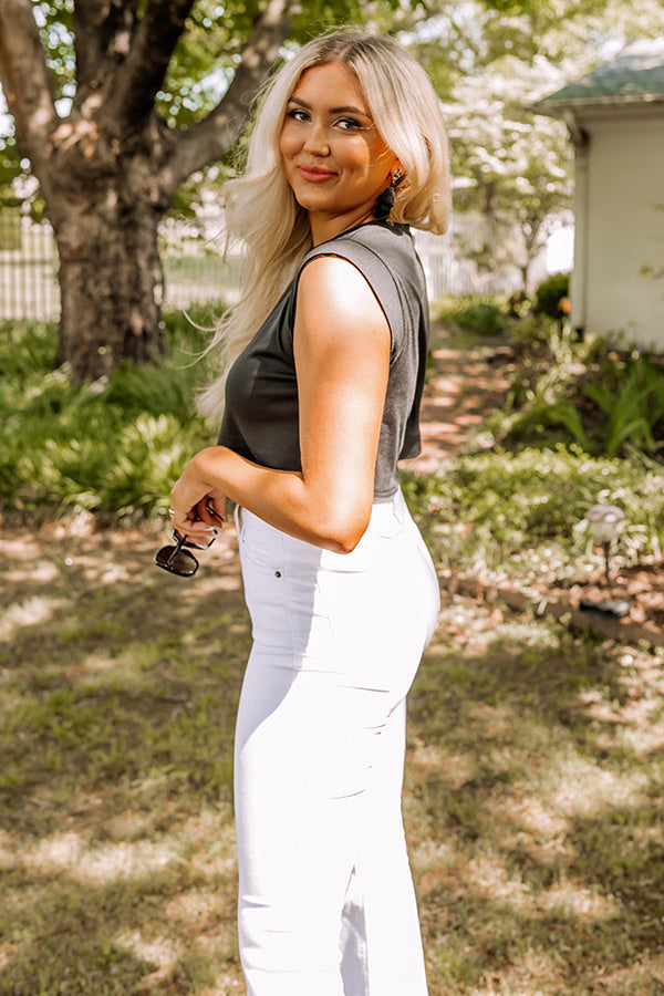 Making Mischief Crop Top In Black