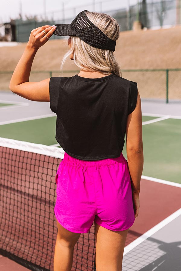 Making Mischief Crop Top In Black