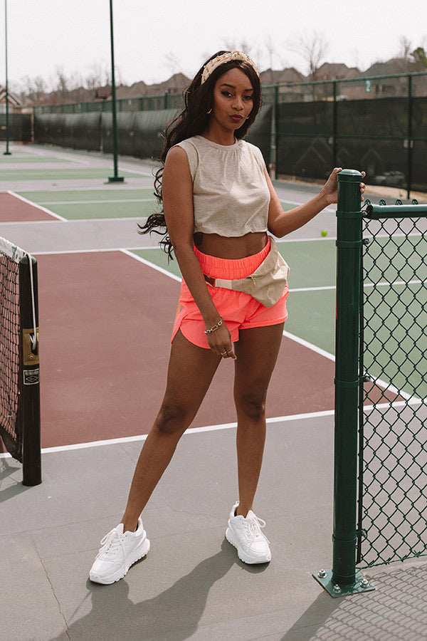 Making Mischief Crop Top In Beige