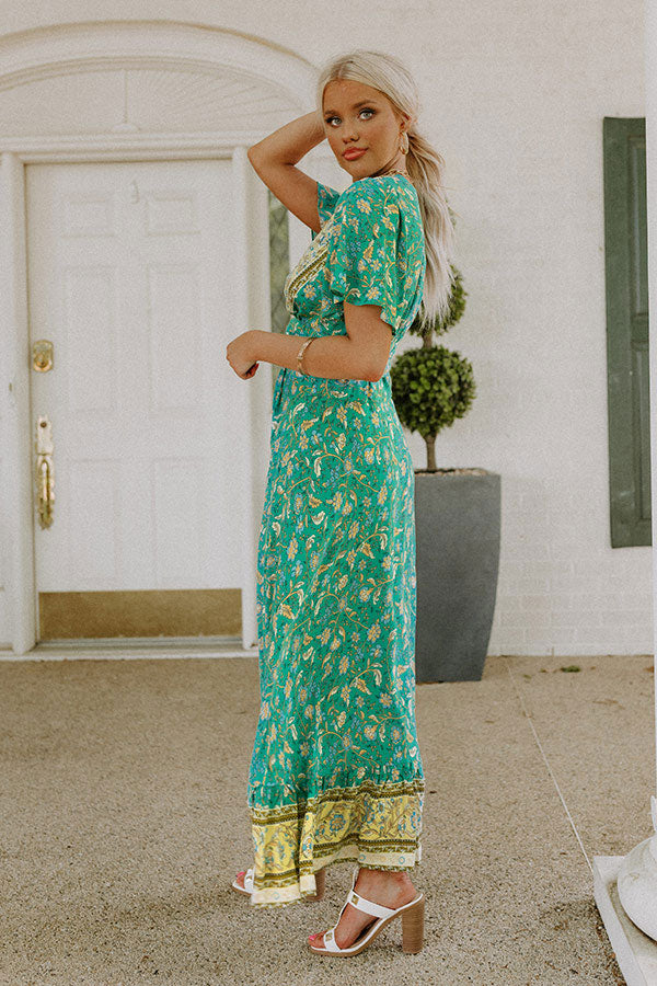 Summer Evening Breeze Floral Wrap Dress