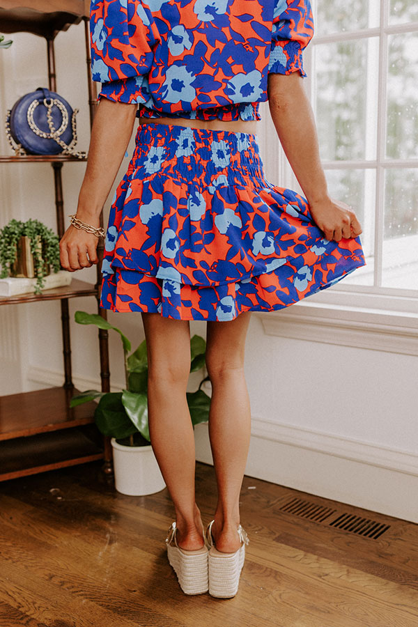 Put My Song On Floral Skirt