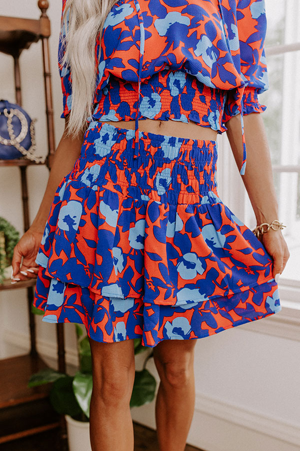 Put My Song On Floral Skirt