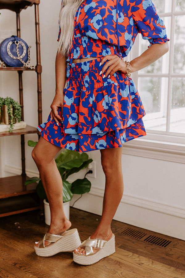Put My Song On Floral Skirt