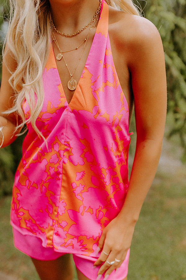 Smart And Sassy Satin Halter Top