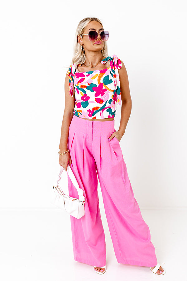 Words Like Honey Crop Top