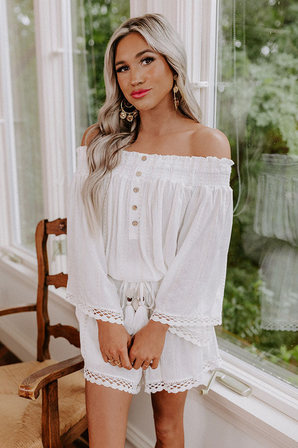 Witty Remark Embroidered Top