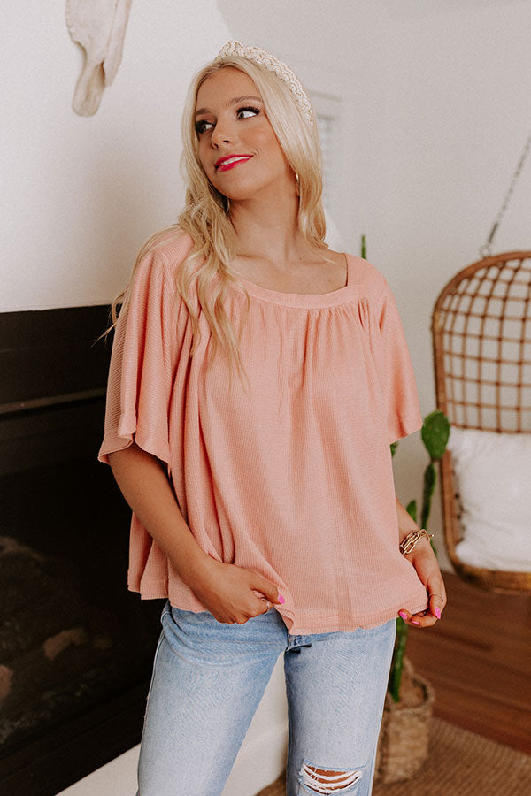 Heard The Story Waffle Knit Top