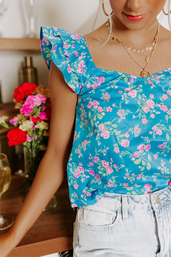 Sweet And Casual Floral Top
