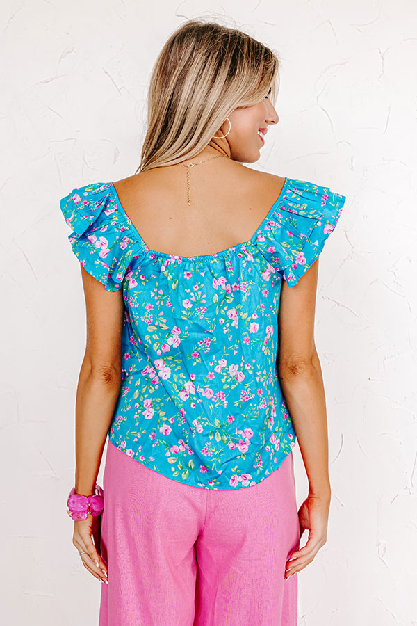 Sweet And Casual Floral Top