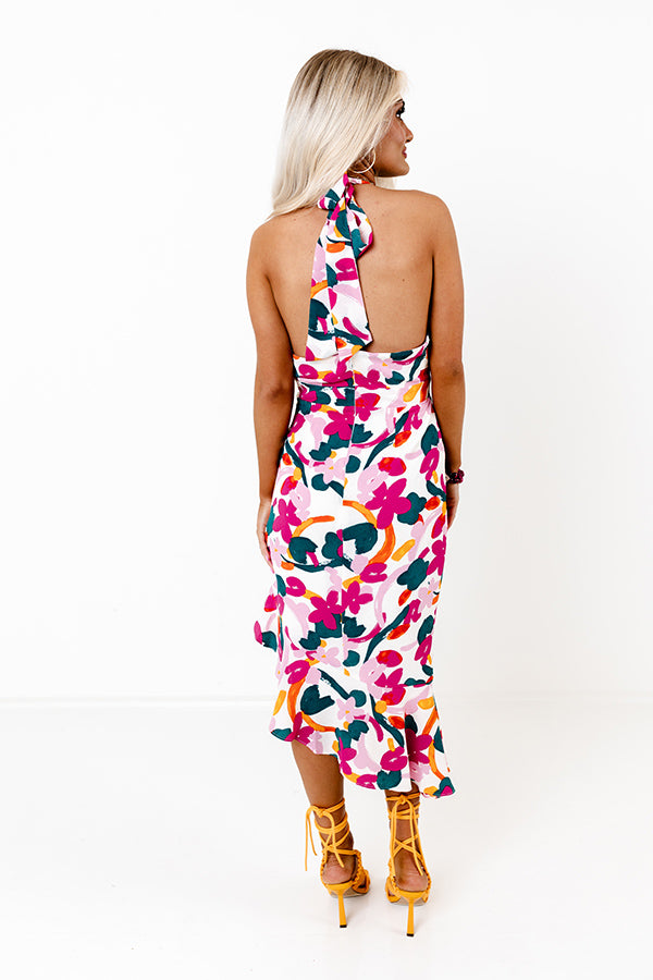 Fashionable Scene Halter Midi