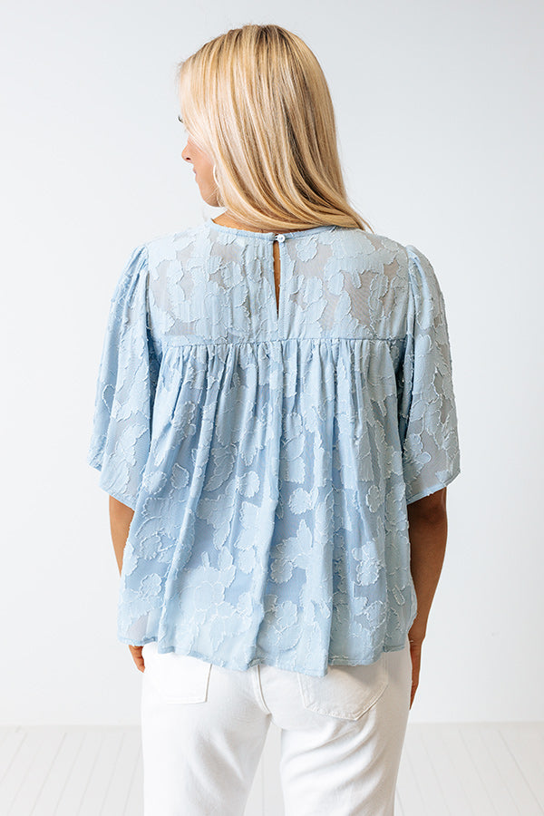Sweet Stolen Moments Shift Top In Sky Blue