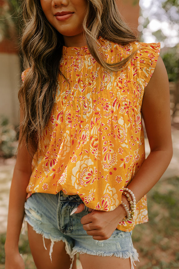 Sunny Spell Shift Top