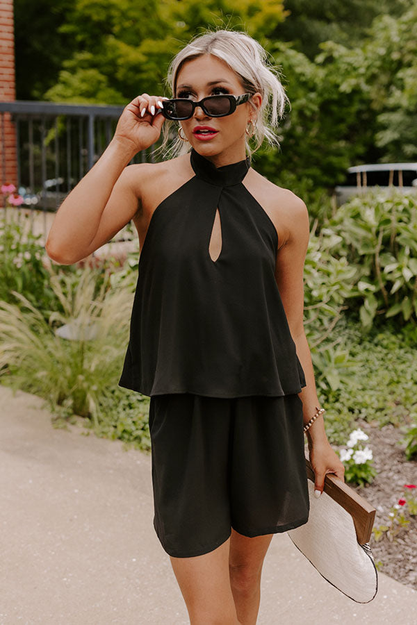 Dare To Indulge Romper In Black