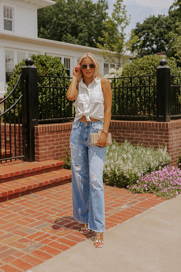 Fresh Take Shift Top In Ivory