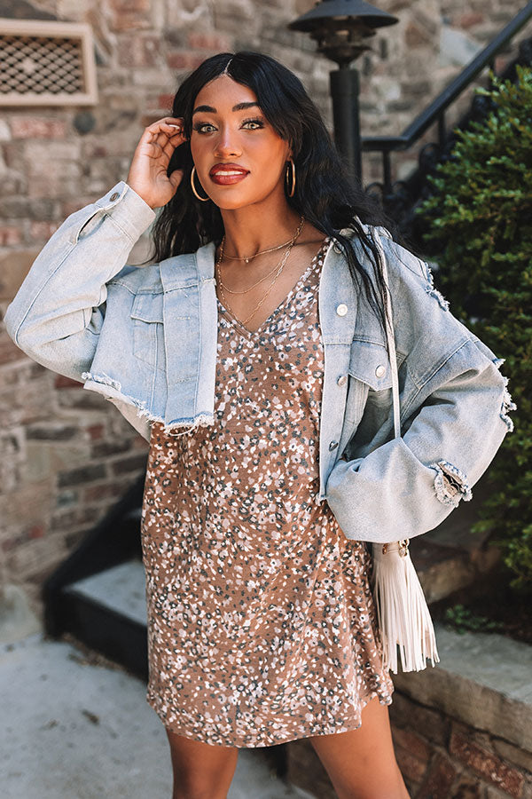 Neighborhood Walk Leopard T-Shirt Dress