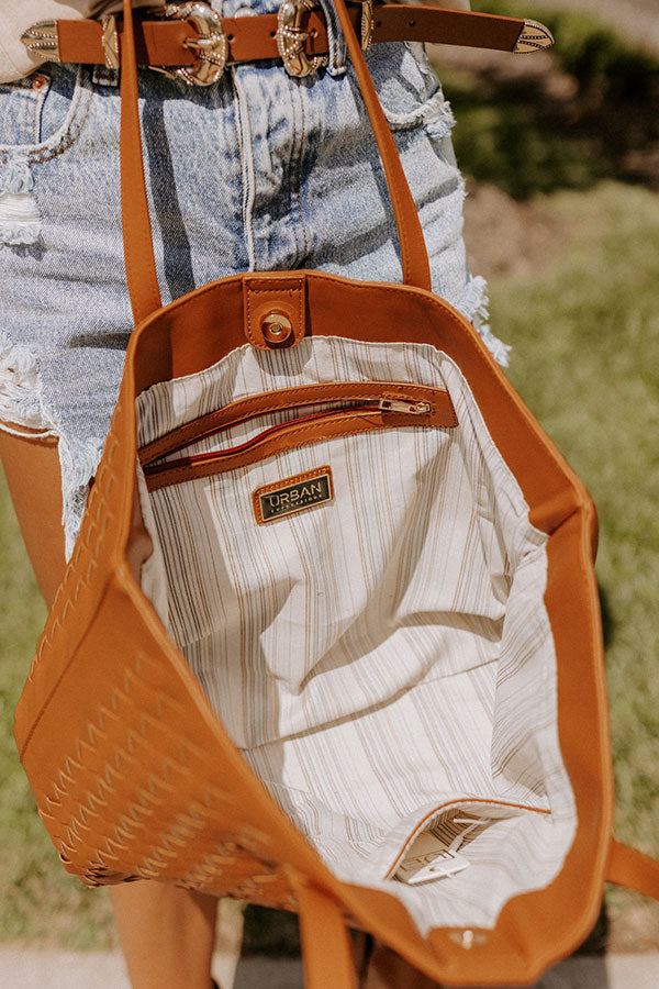 Boston Market Faux Leather Tote In Maple