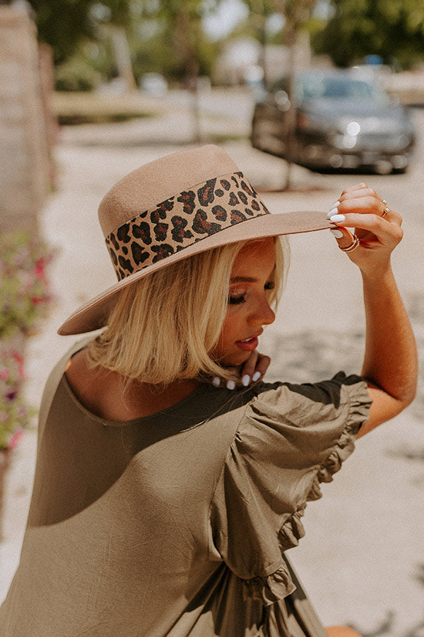 Candid Feelings Wool Fedora In Mocha