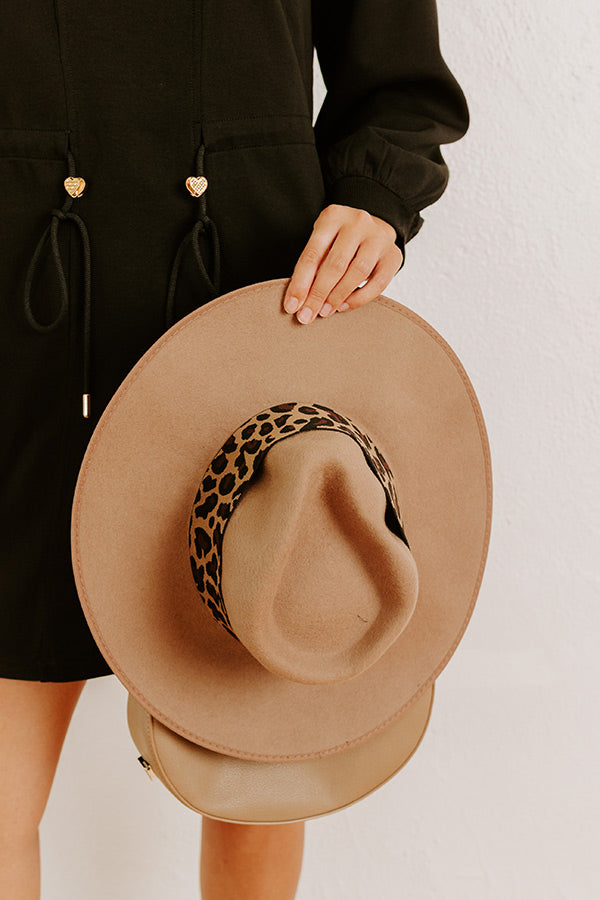 Candid Feelings Wool Fedora In Mocha