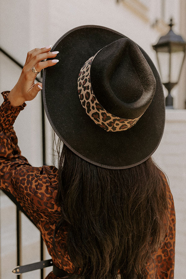 Candid Feelings Wool Fedora In Black
