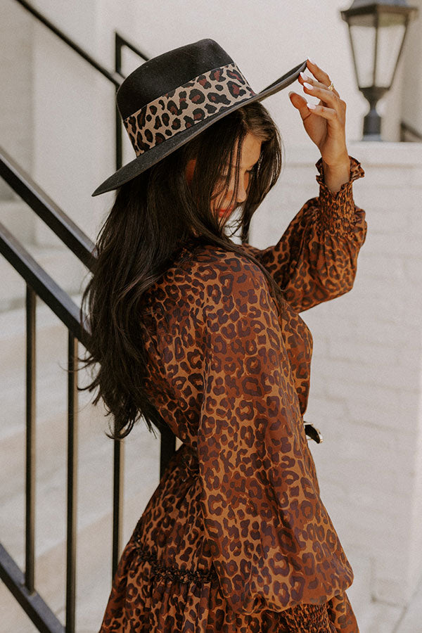 Candid Feelings Wool Fedora In Black