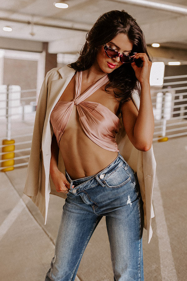 Hello, Hamptons Front Tie Crop Top