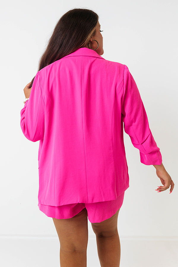 Ready To Remix Blazer In Hot Pink Curves