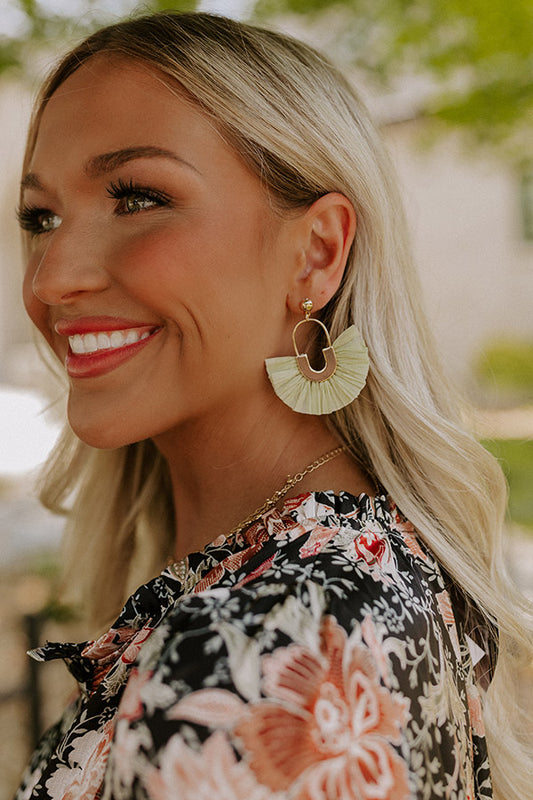 Made In The Shade Earrings In Mint