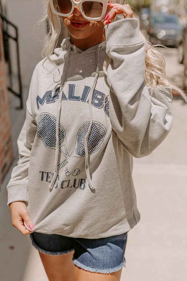 Malibu Tennis Club French Terry Graphic Hoodie Top
