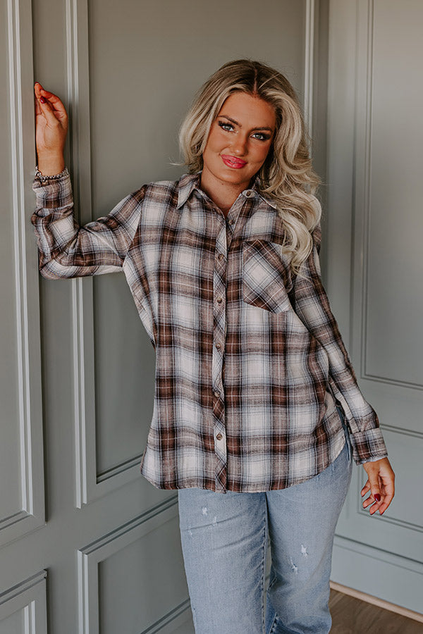 Spiced Latte Love Flannel