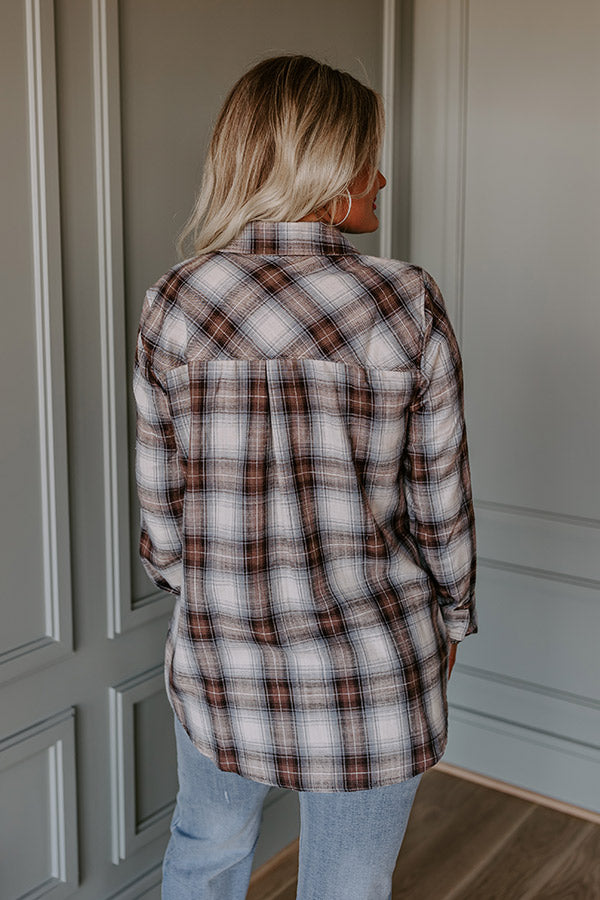 Spiced Latte Love Flannel