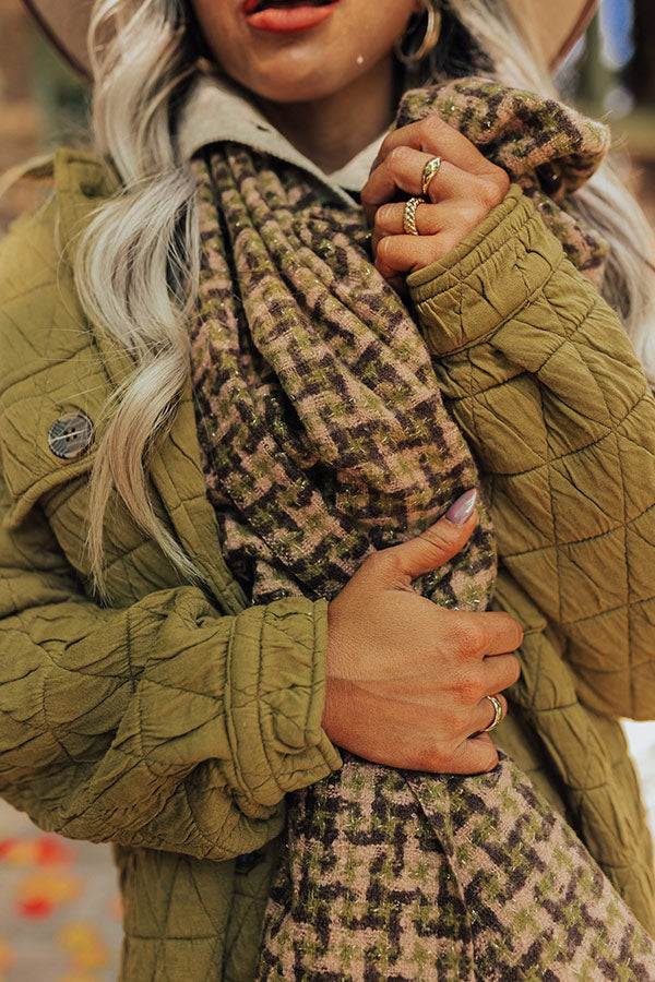 Cocoa Point Scarf In Olive