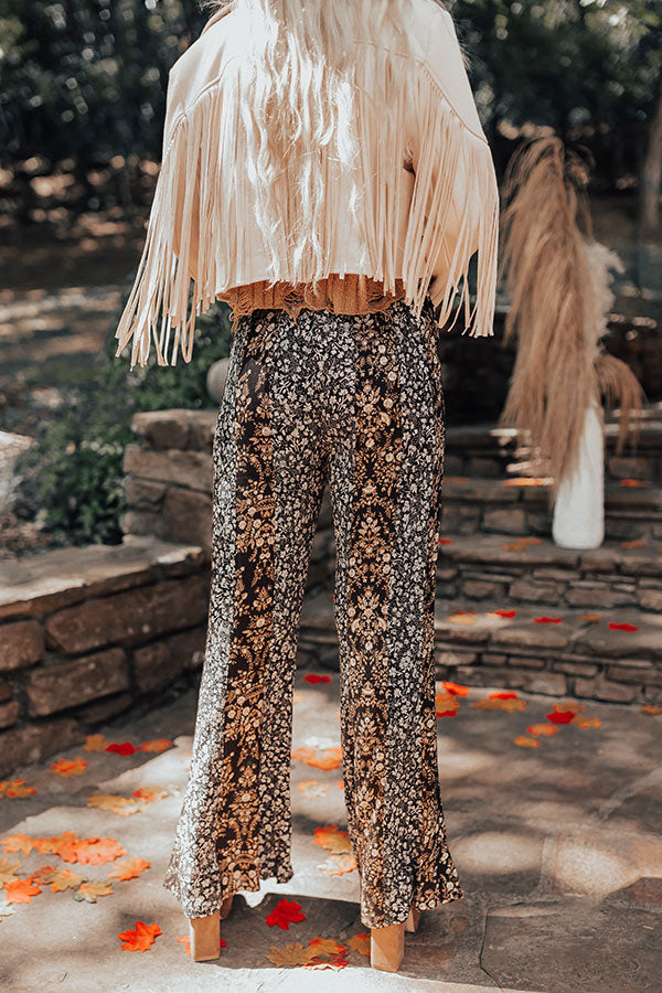 The Pine High Waist Flare In Black